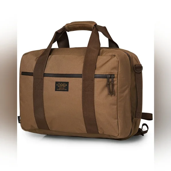 Filson Ripstop Nylon Pullman Duffle and Backpack | Tan - Picture 4 of 11